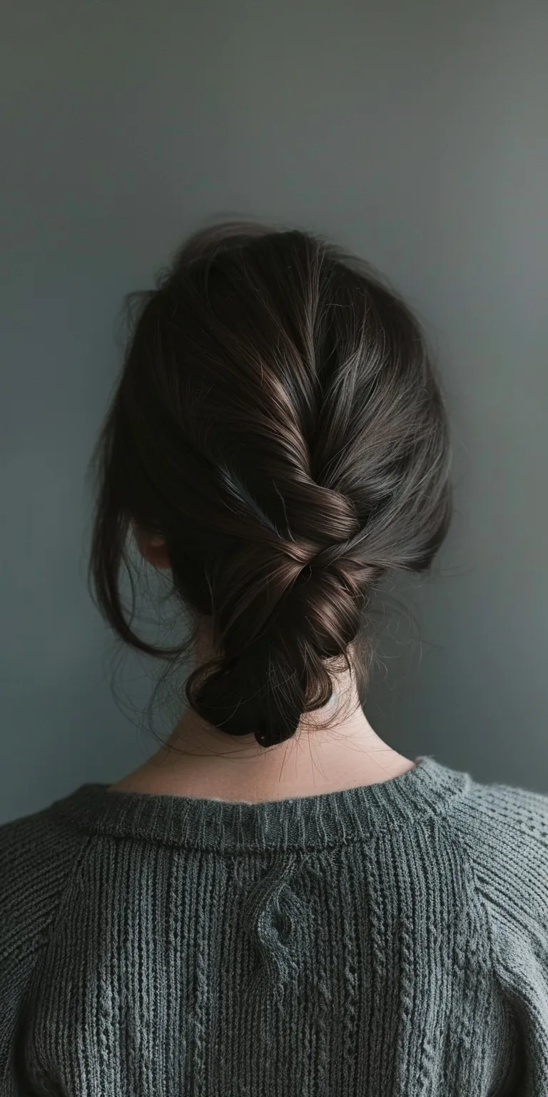 different hairstyles Updo, Chignon, French twist, braid, Waterfall braids