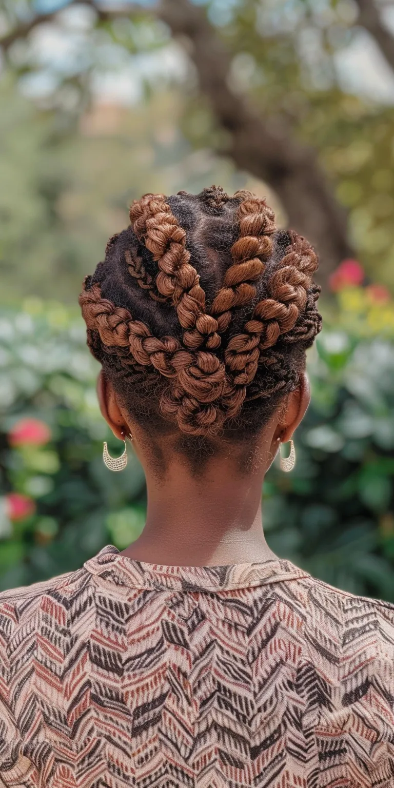 loc n twist gel Hair twists, French twist, Updo, Waterfall braids, Boho braids