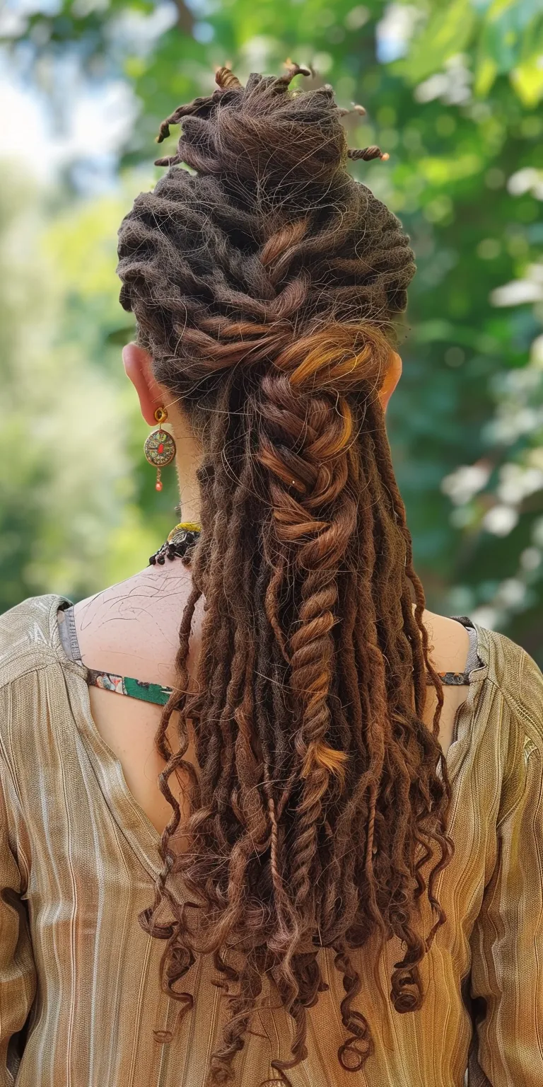 dreads hairstyles for ladies Boho braids, Hair twists, Waterfall Dreadlocks, Braid