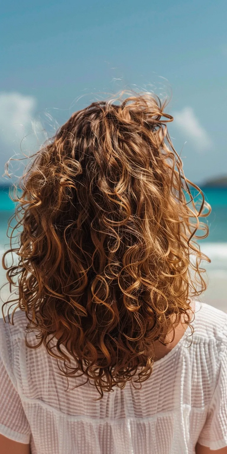 vacation hairstyles Digital perm, Ringlets, Mermaid hair, Hair crimping, Layered hair