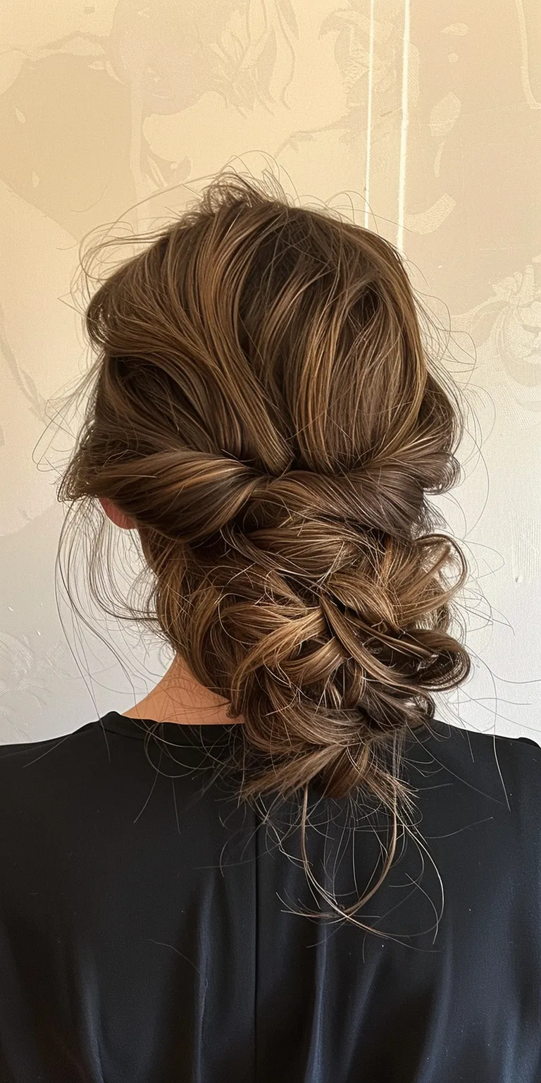 pretty hairstyles Updo, French twist, Chignon, Milkmaid braid, braid