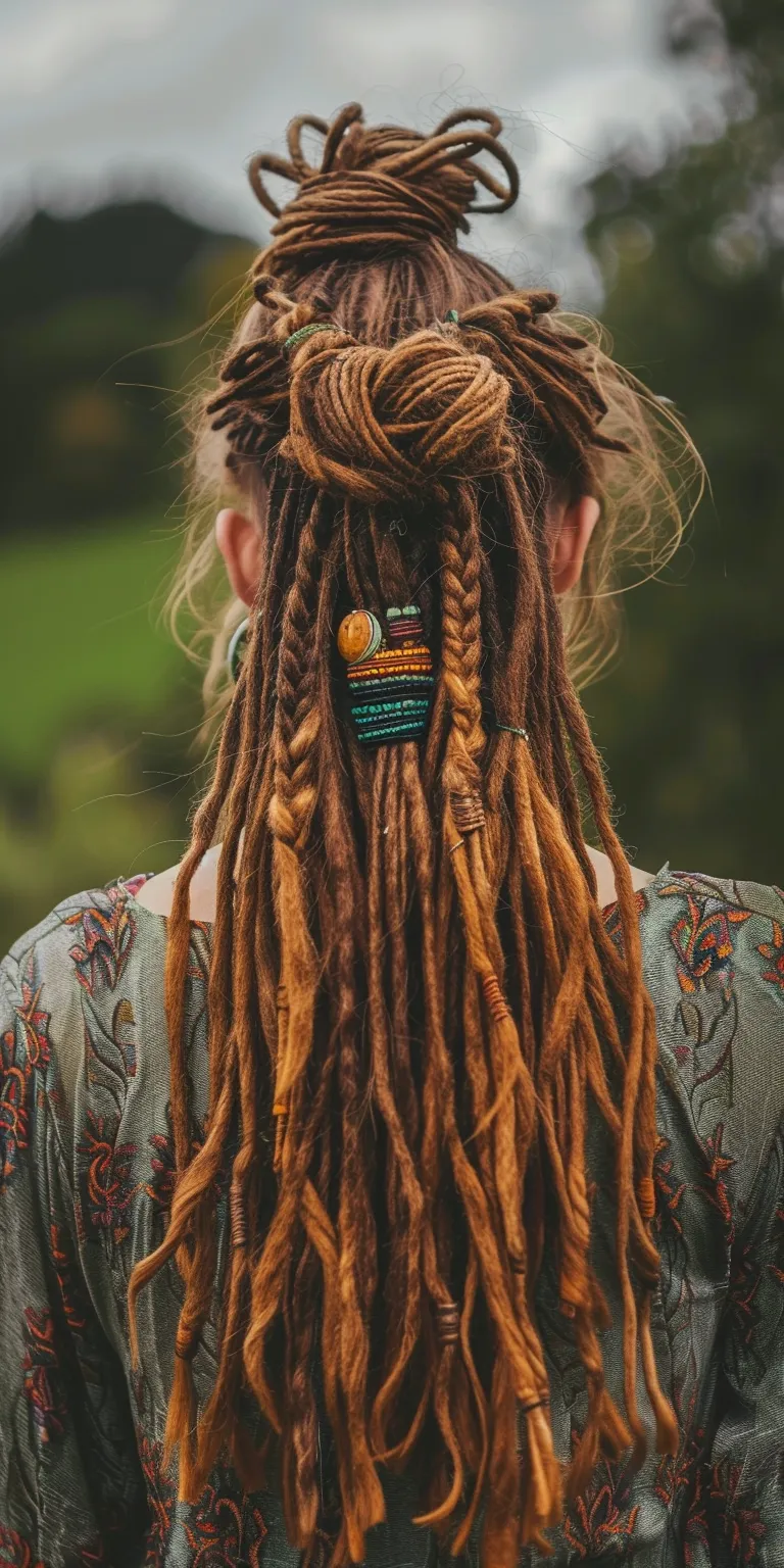 dreadlocks hairstyles Dreadlocks, Boho braids, Hair twists, Waterfall Layered hair