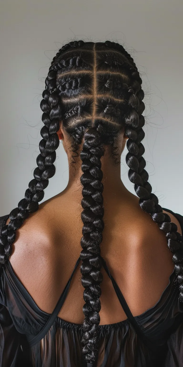 jumbo braids hairstyles Hair twists, Crochet braids, Waterfall Cornrows, Boho