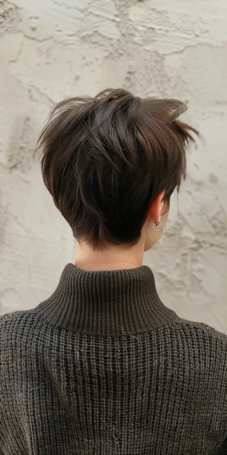 modern haircuts for women Asymmetric cut, Short brush Japanese women's hairstyles, Chignon, Pompadour