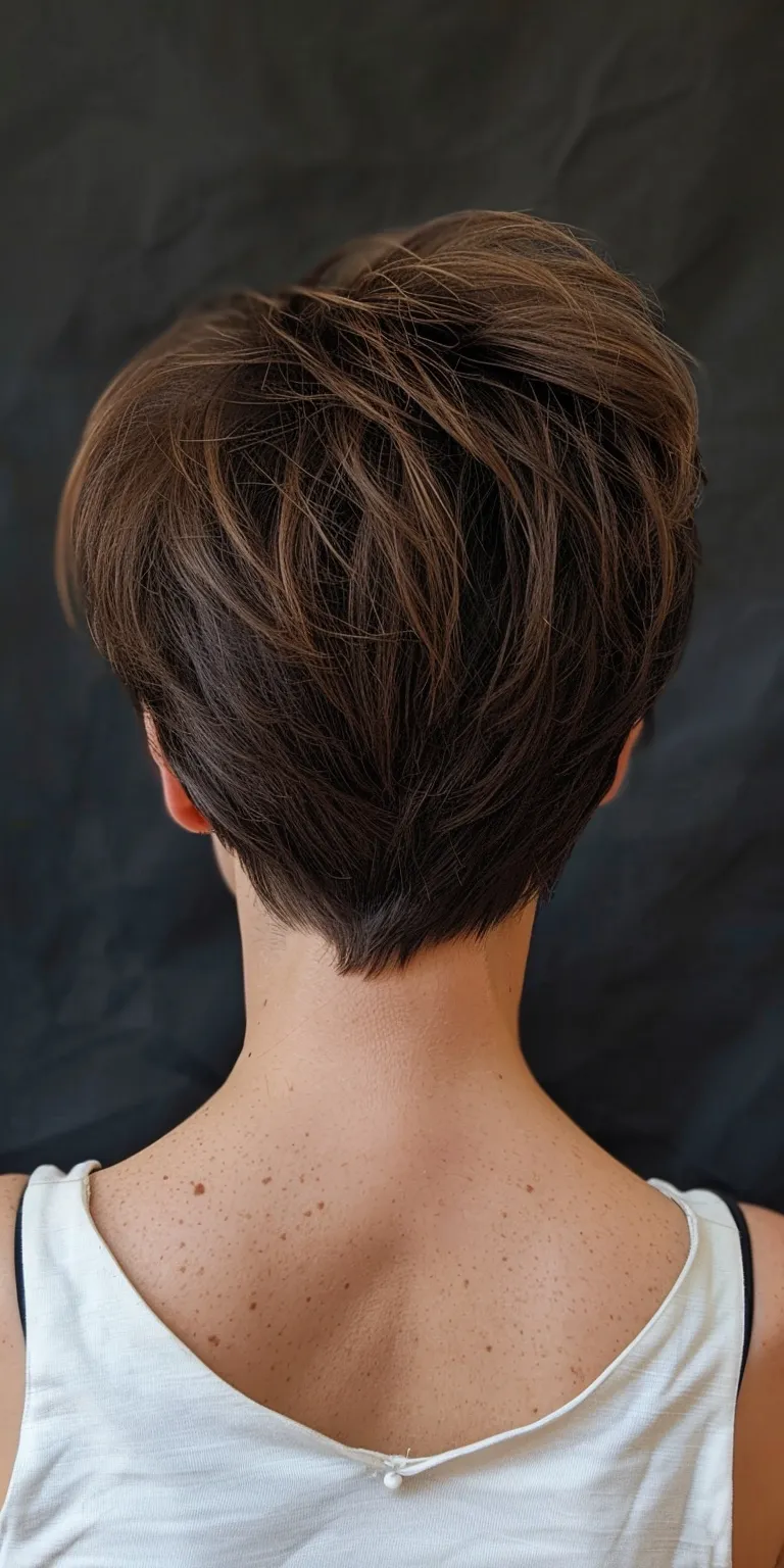 short haircuts for women with thin hair Asymmetric cut, Short brush Chignon, French twist, Japanese women's hairstyles