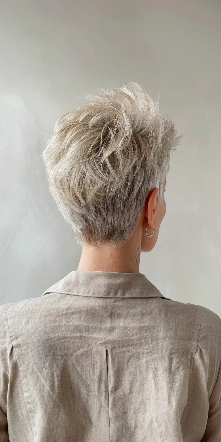 short hairstyles for women Asymmetric cut, Pompadour, Digital perm, Short brush Pixie cut