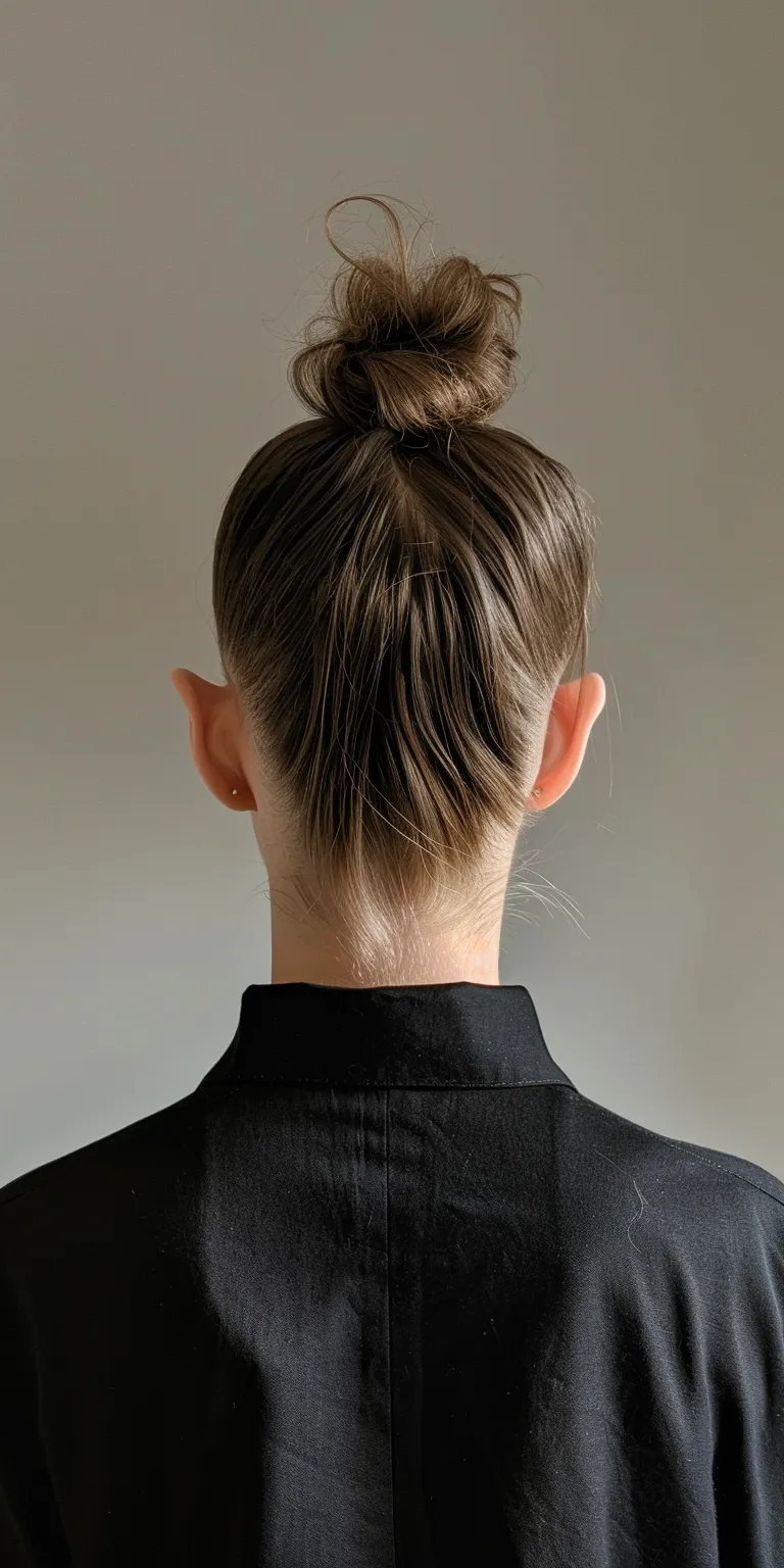 hairstyle for square face Asymmetric cut, Chignon, Updo, French twist, Ballerina bun