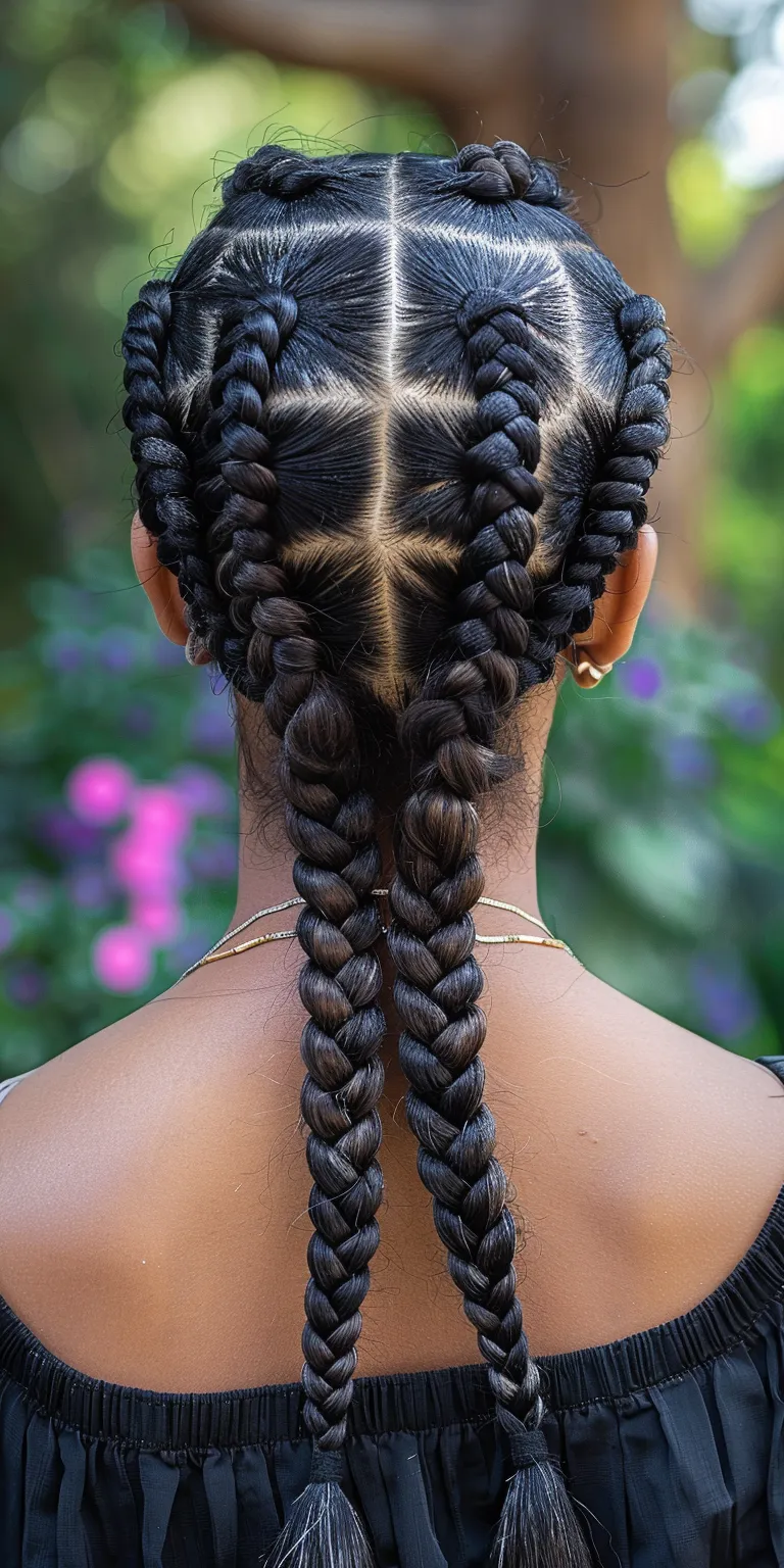 bohemian knotless braids Hair twists, Waterfall braids, Boho French twist, Braid