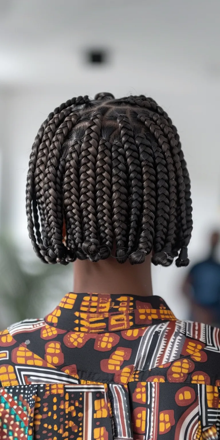 short box braids Hair twists, Crochet braids, Kinky hair, Waterfall Afro puffs