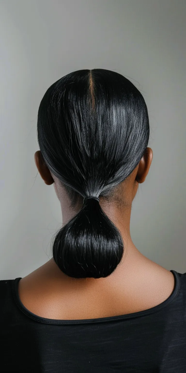 sleek ponytail hairstyles Asymmetric cut, French twist, Chignon, Finger wave, Tonsure