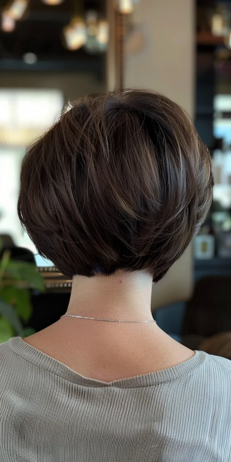 short hairstyles for thick hair Asymmetric cut, Short brush Professional Pixie Butterfly haircut