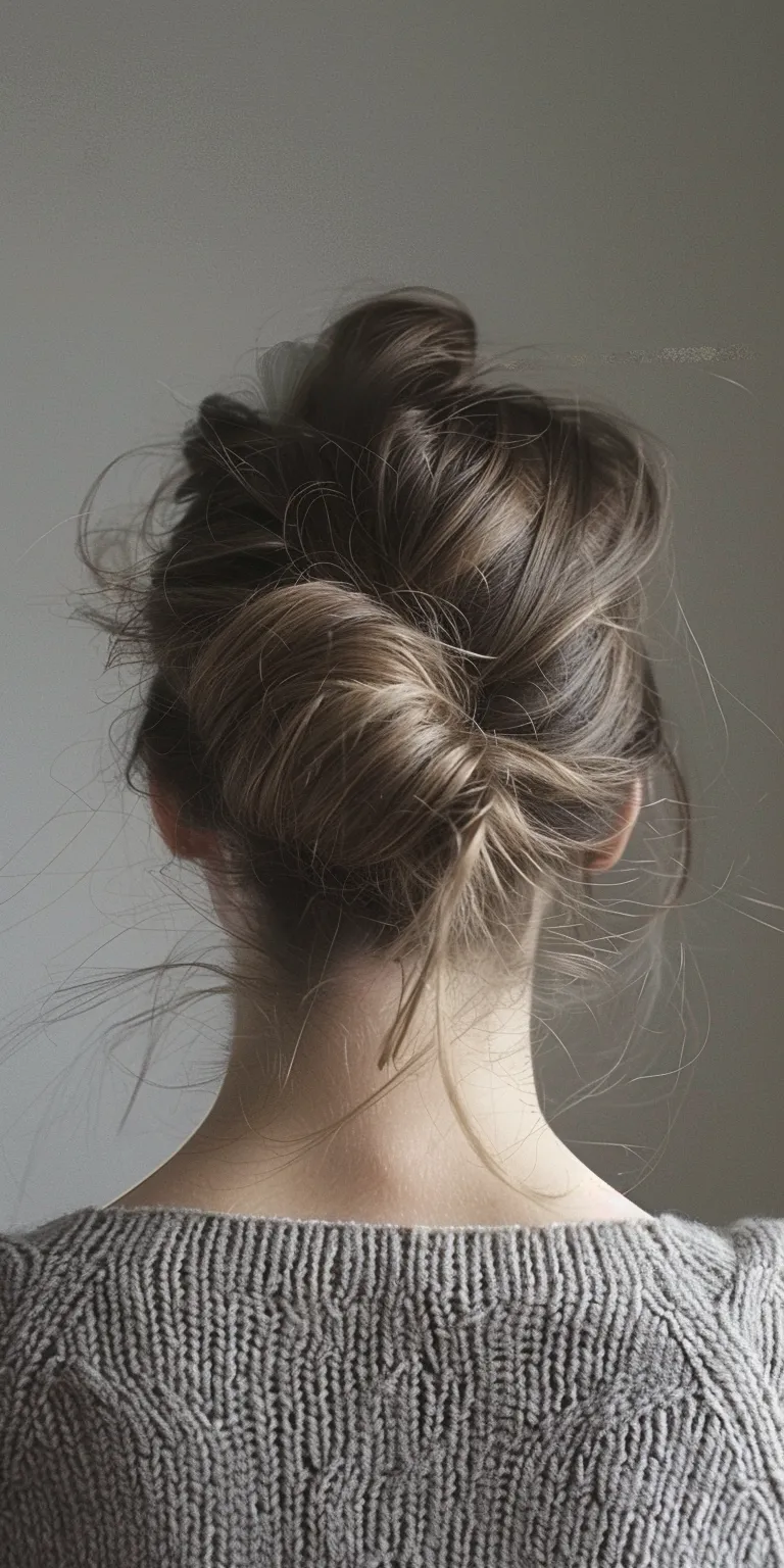 round face hairstyle man Chignon, Updo, Milkmaid braid, French twist, braid