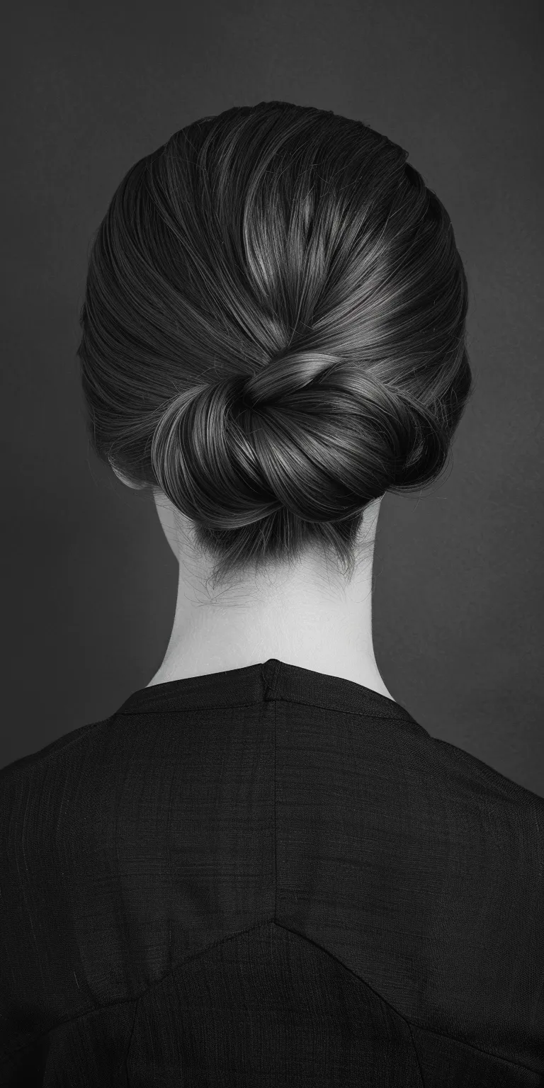 ducktail hairstyle Chignon, Updo, French twist, Ballerina bun, Milkmaid braid