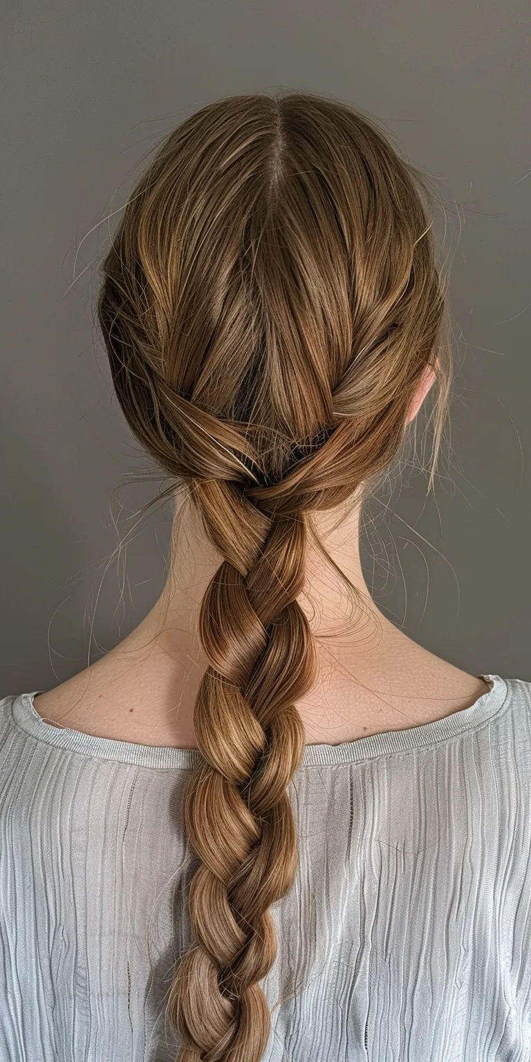 invisible braids French braid, Braid, Waterfall braids, twist, Milkmaid braid