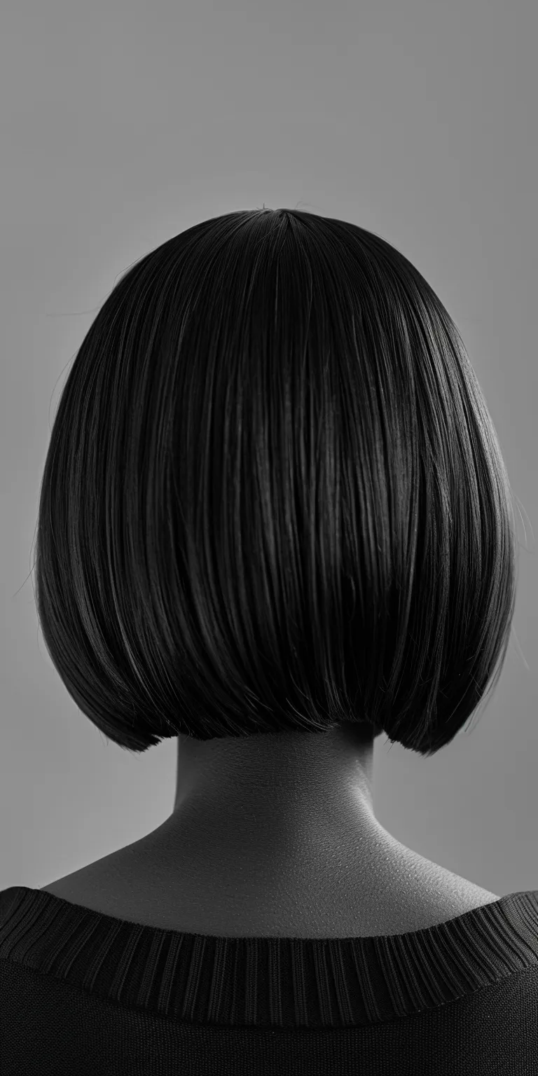 bob hair styles Asymmetric cut, Bob Finger wave, Short brush Stacked