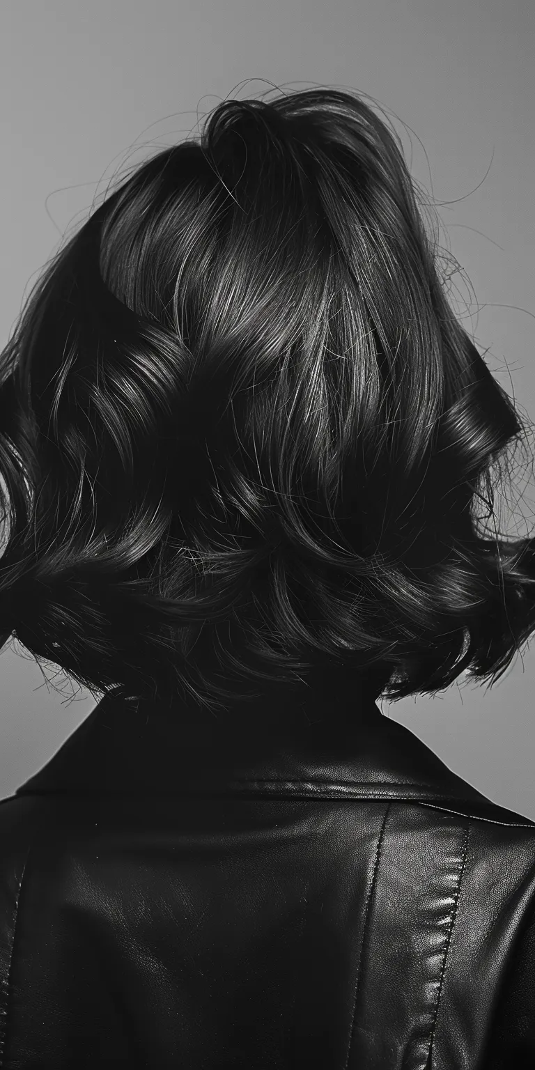 hair styles for women Asymmetric cut, Bob Chignon, Finger wave, Ringlets