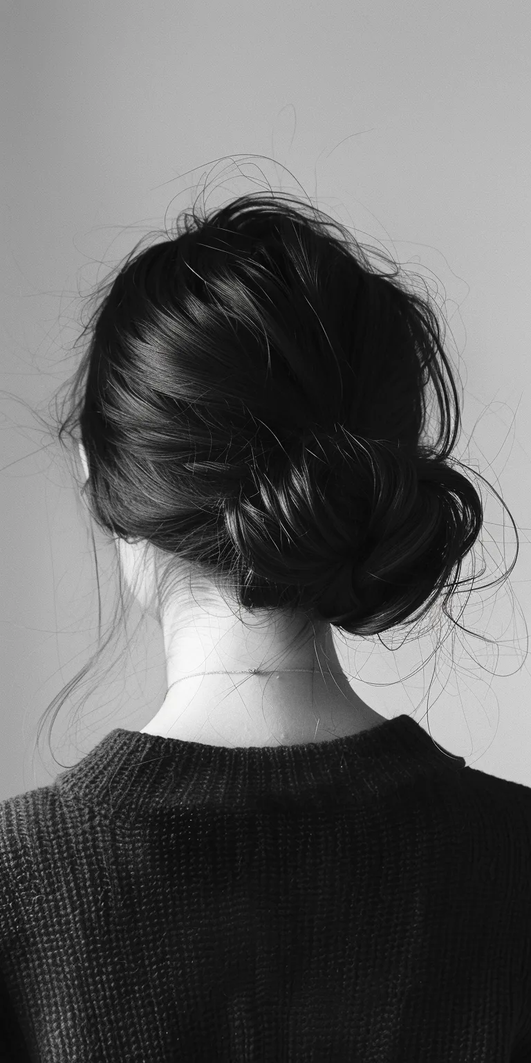 face shapes and hairstyles Chignon, Updo, Layered hair, Japanese women's hairstyles, Asymmetric cut