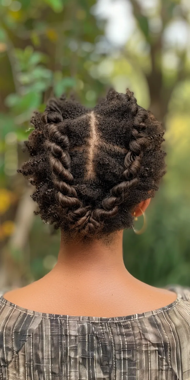 braid out Hair twists, French twist, Waterfall braids, Digital perm, Cornrows