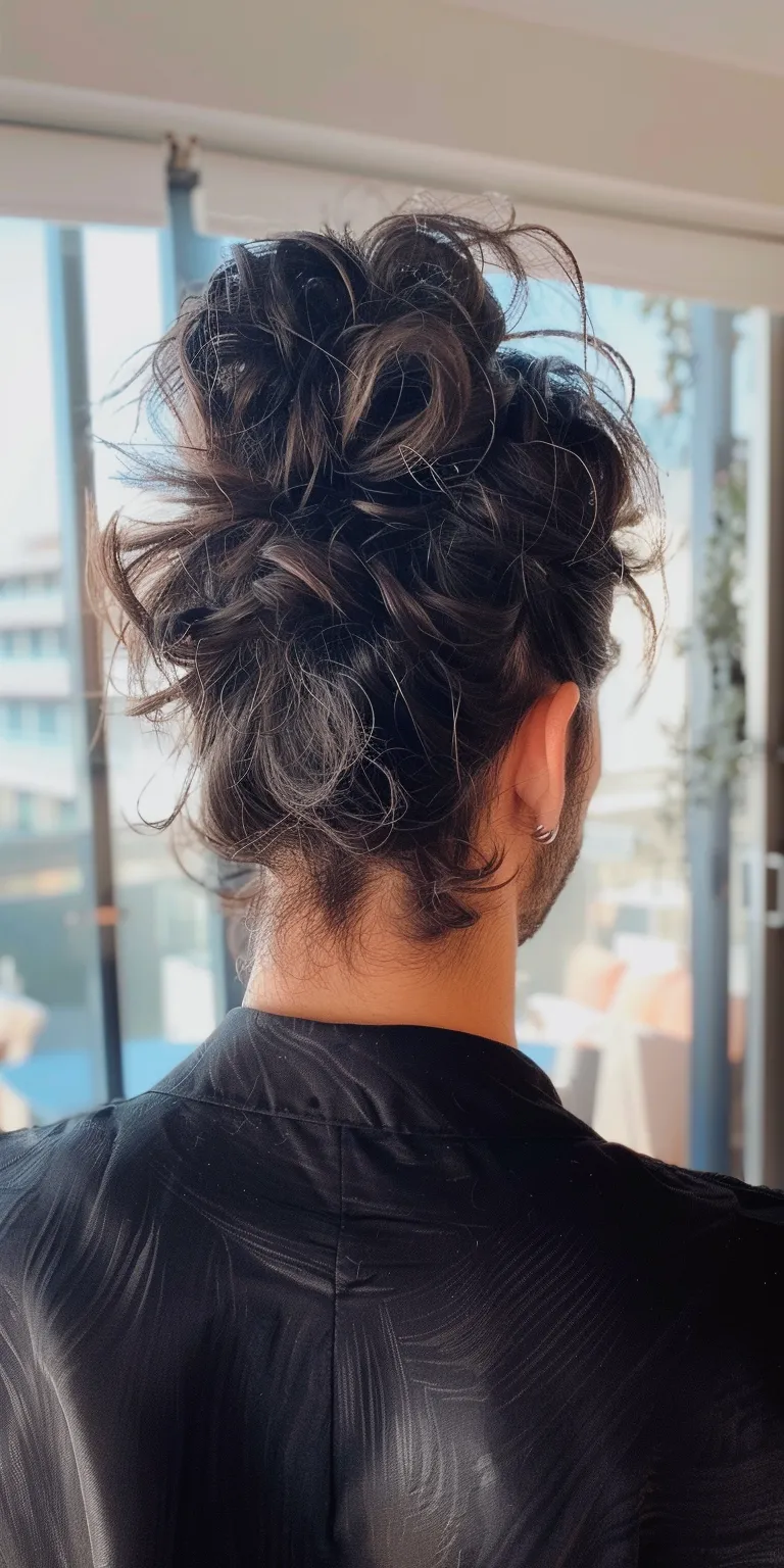 zayn malik hairstyles Updo, Chignon, French twist, Ballerina bun, Digital perm