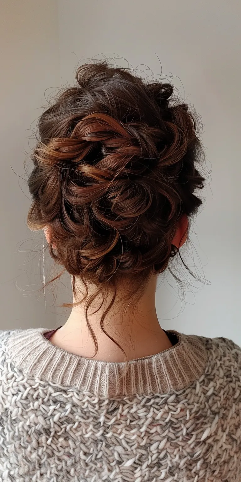 birthday hairstyle Updo, Chignon, French twist, Ballerina bun, Milkmaid braid