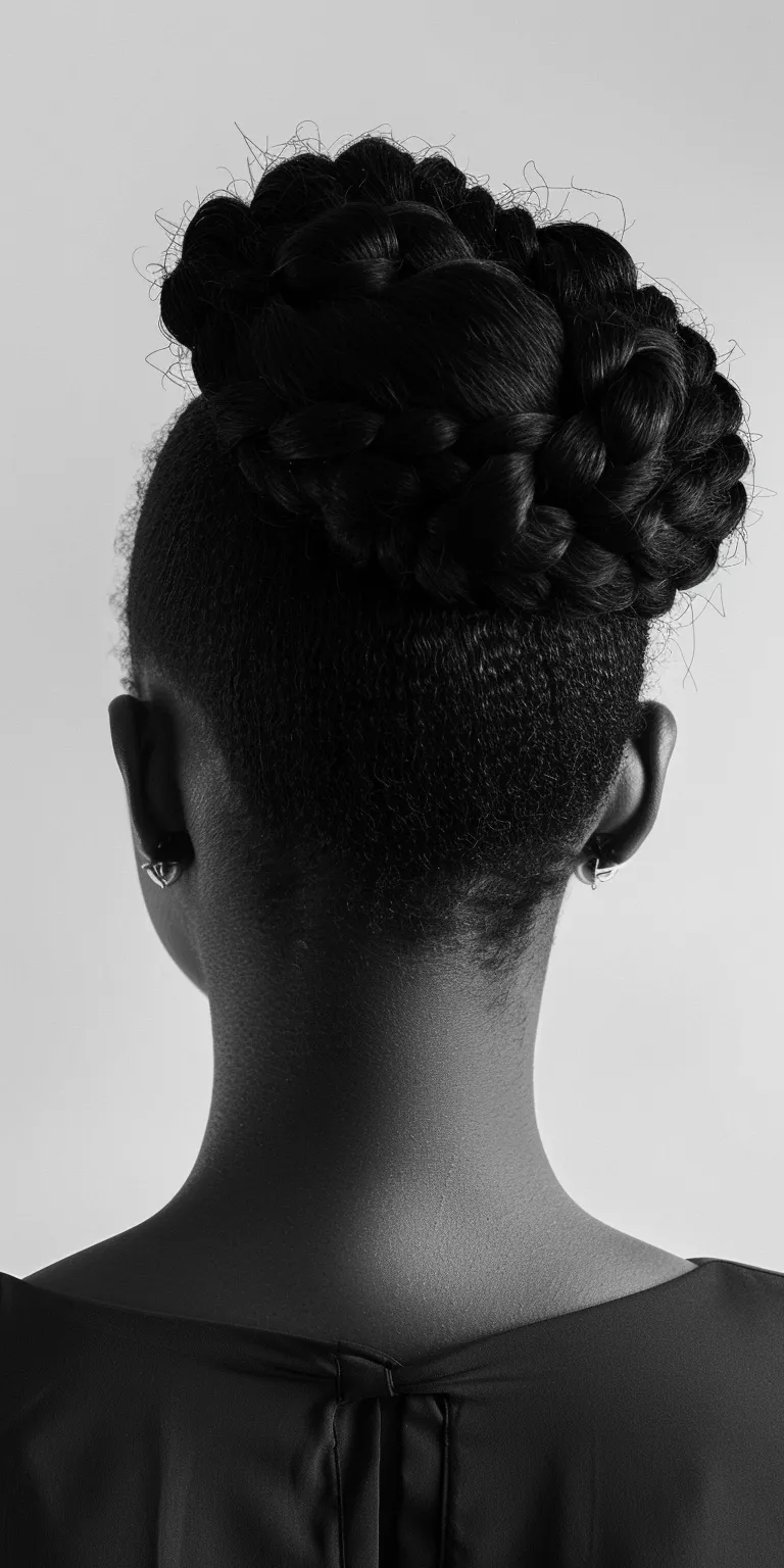 simple hairstyles Chignon, Finger wave, Updo, French twist, Milkmaid braid