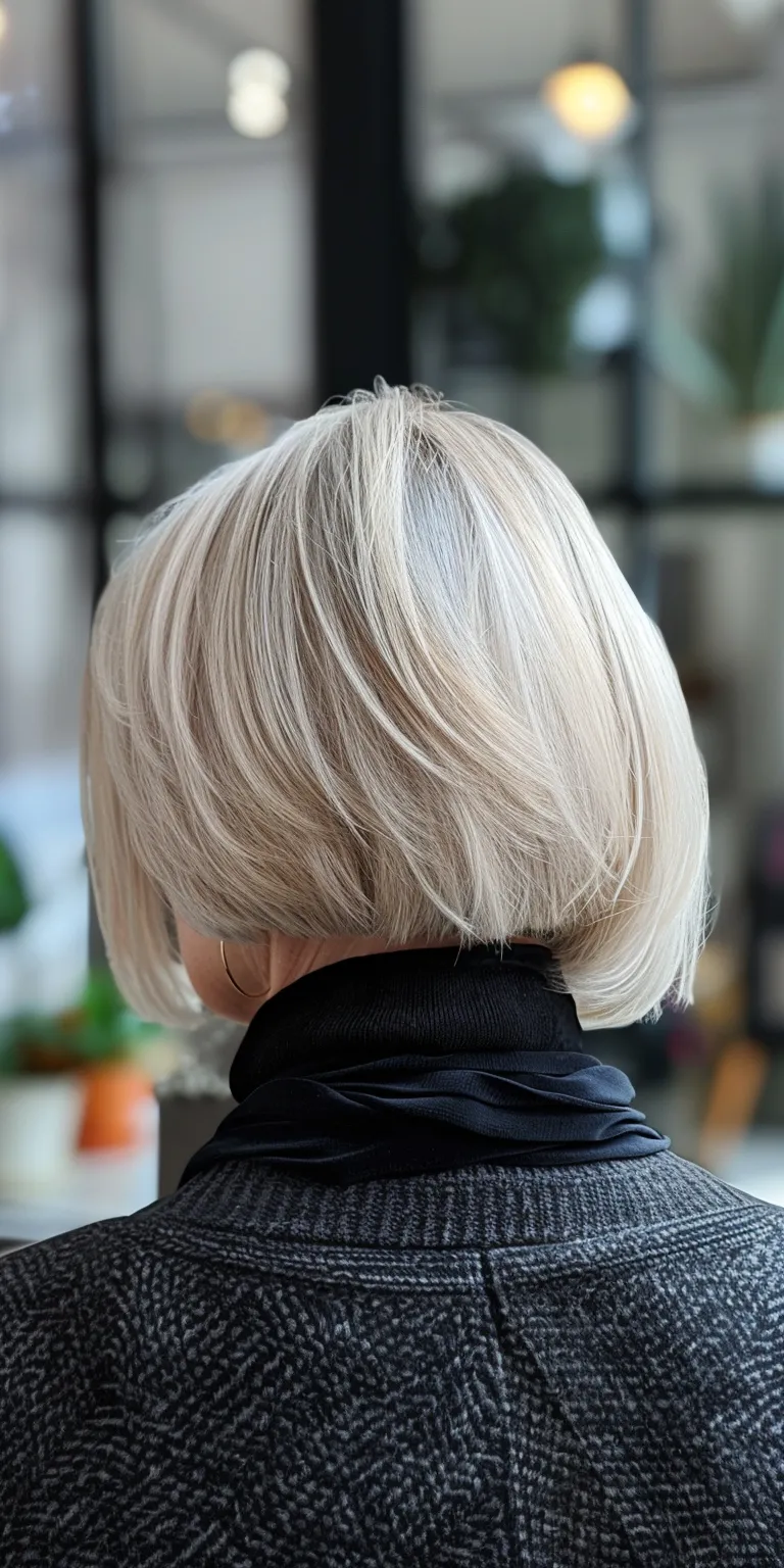 short bobs for women Asymmetric cut, Japanese women's hairstyles, Layered hair, Bob Bouffant