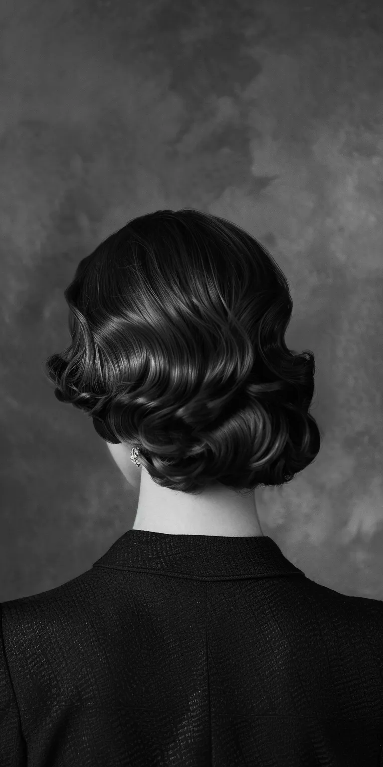 20s hairstyles Finger wave, Chignon, Updo, Asymmetric cut, Historical Christian