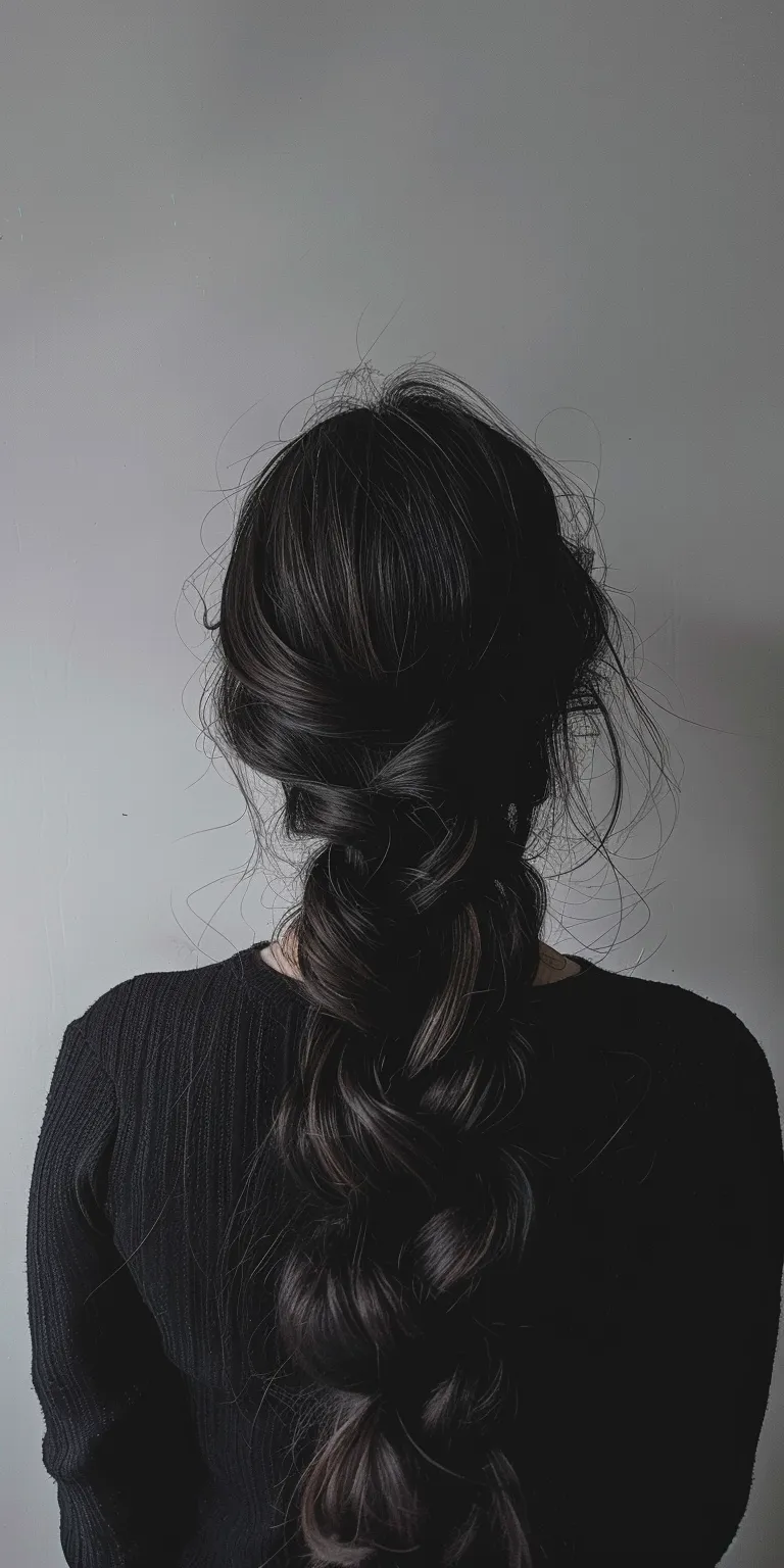 long hairstyles for women Chignon, Updo, Layered hair, Milkmaid braid, Waterfall braids