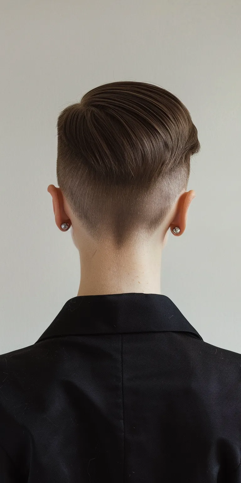 slick back undercut Asymmetric cut, Pompadour, Short brush Tonsure, and sides