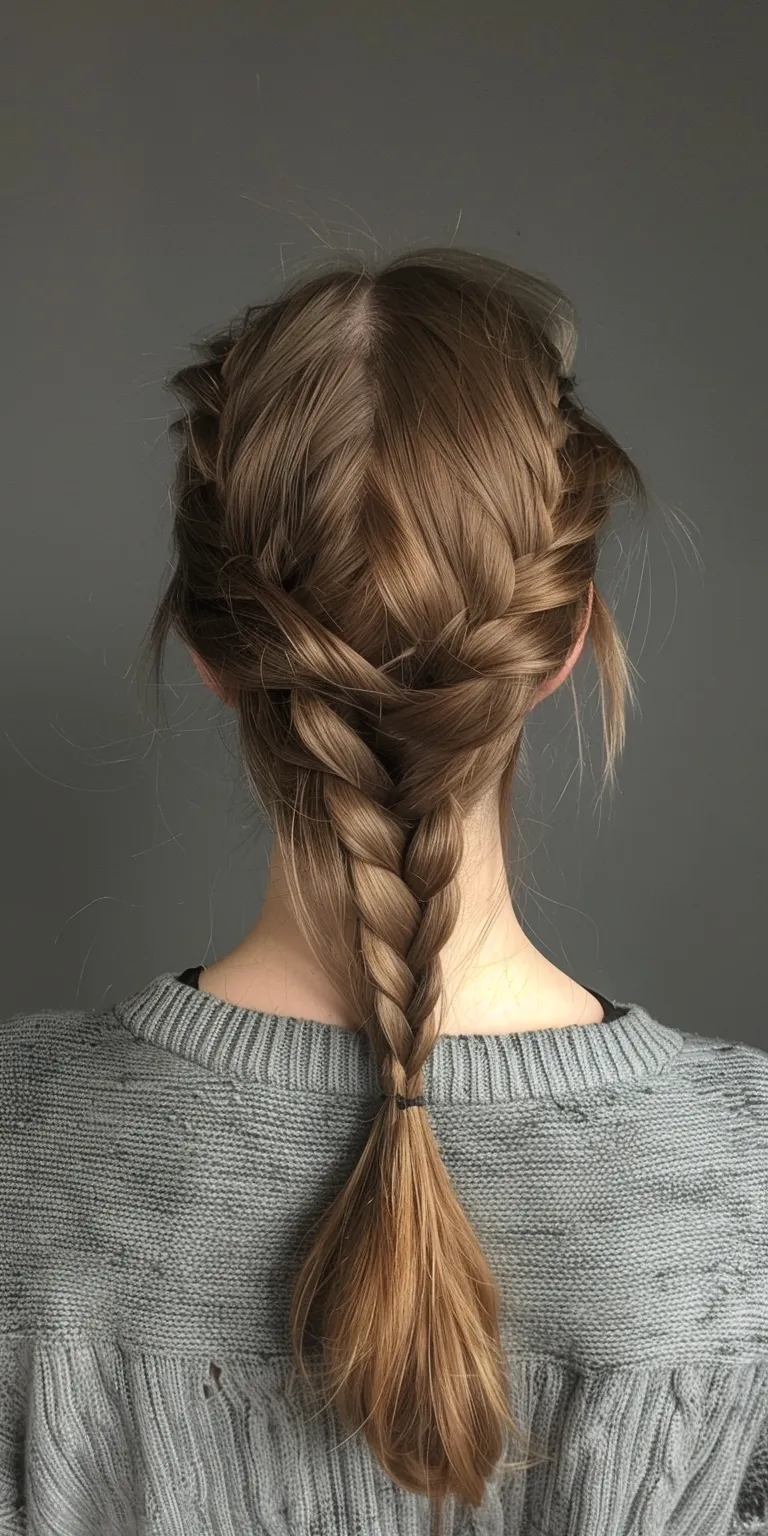 front braid hairstyle French braid, Waterfall braids, Braid, twist, Milkmaid