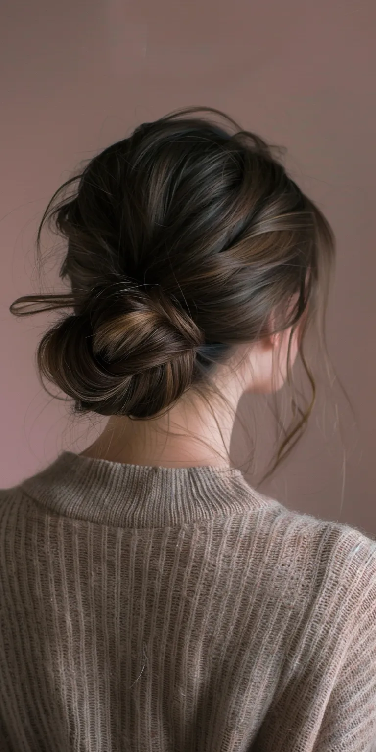 hair bun styles Chignon, Updo, Ballerina bun, Milkmaid braid, French twist