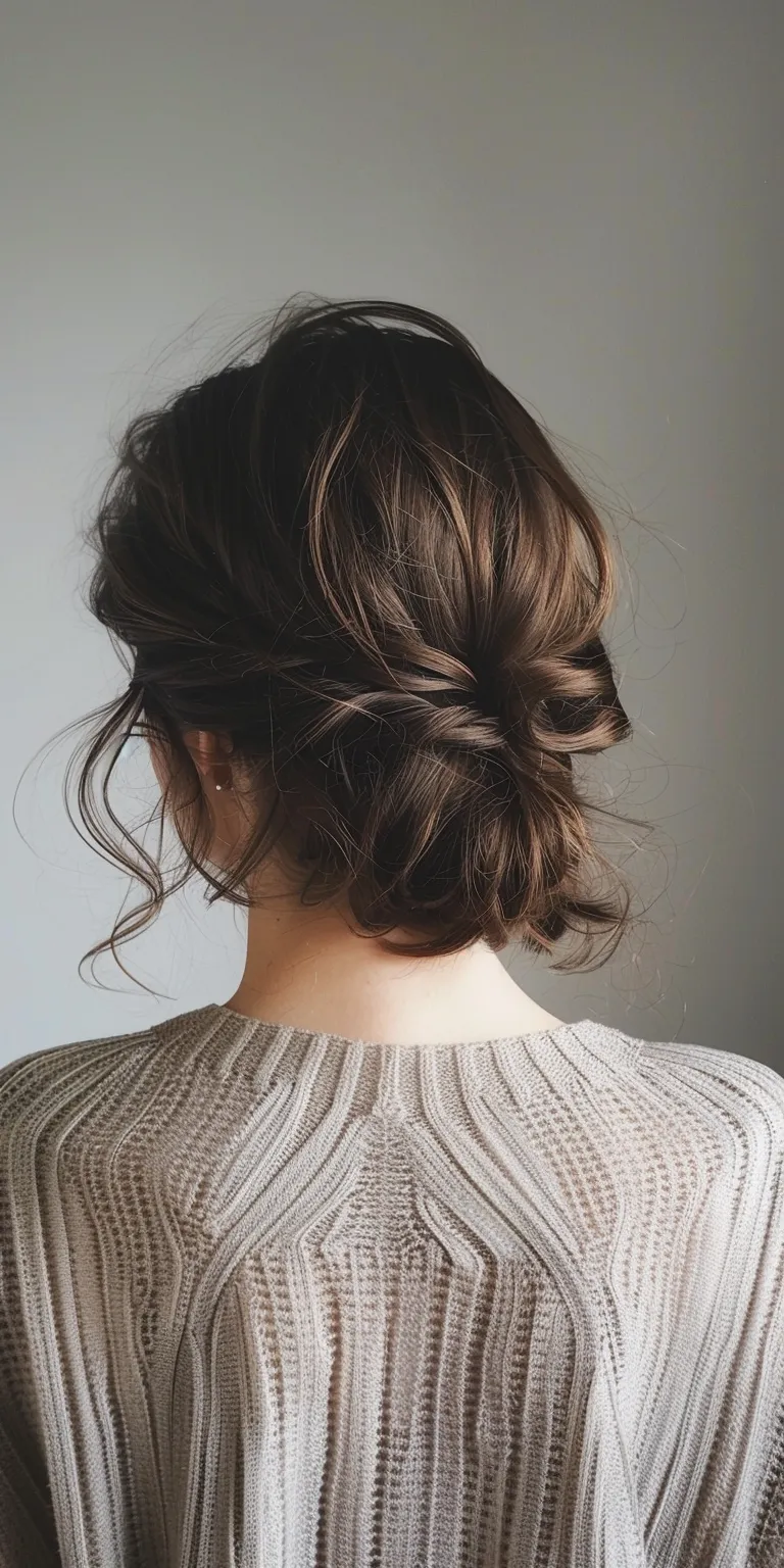 hairstyle for round face to look slim Updo, Chignon, Milkmaid braid, Ballerina bun, French twist