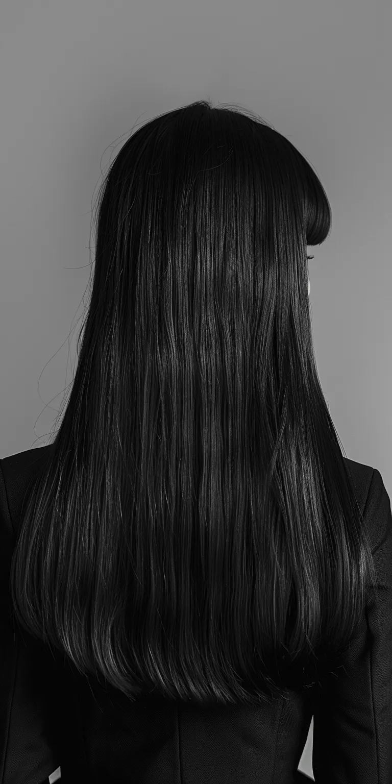 hairstyles for long straight hair Layered hair, Long Japanese women's hairstyles, Asymmetric cut, Extensions