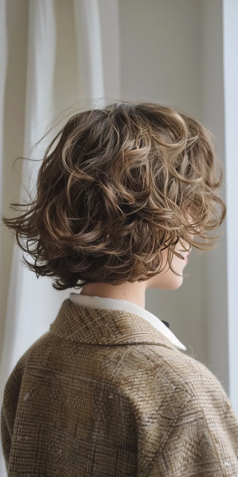 harry styles short hair Layered hair, Ringlets, Digital perm, Chignon, Asymmetric cut