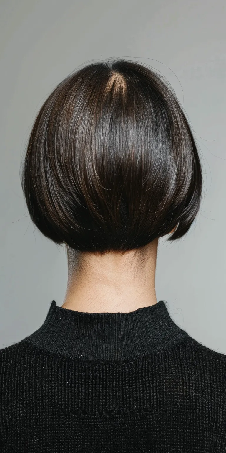 haircuts for receding hairline Asymmetric cut, Chignon, Bob Japanese women's hairstyles, Tonsure