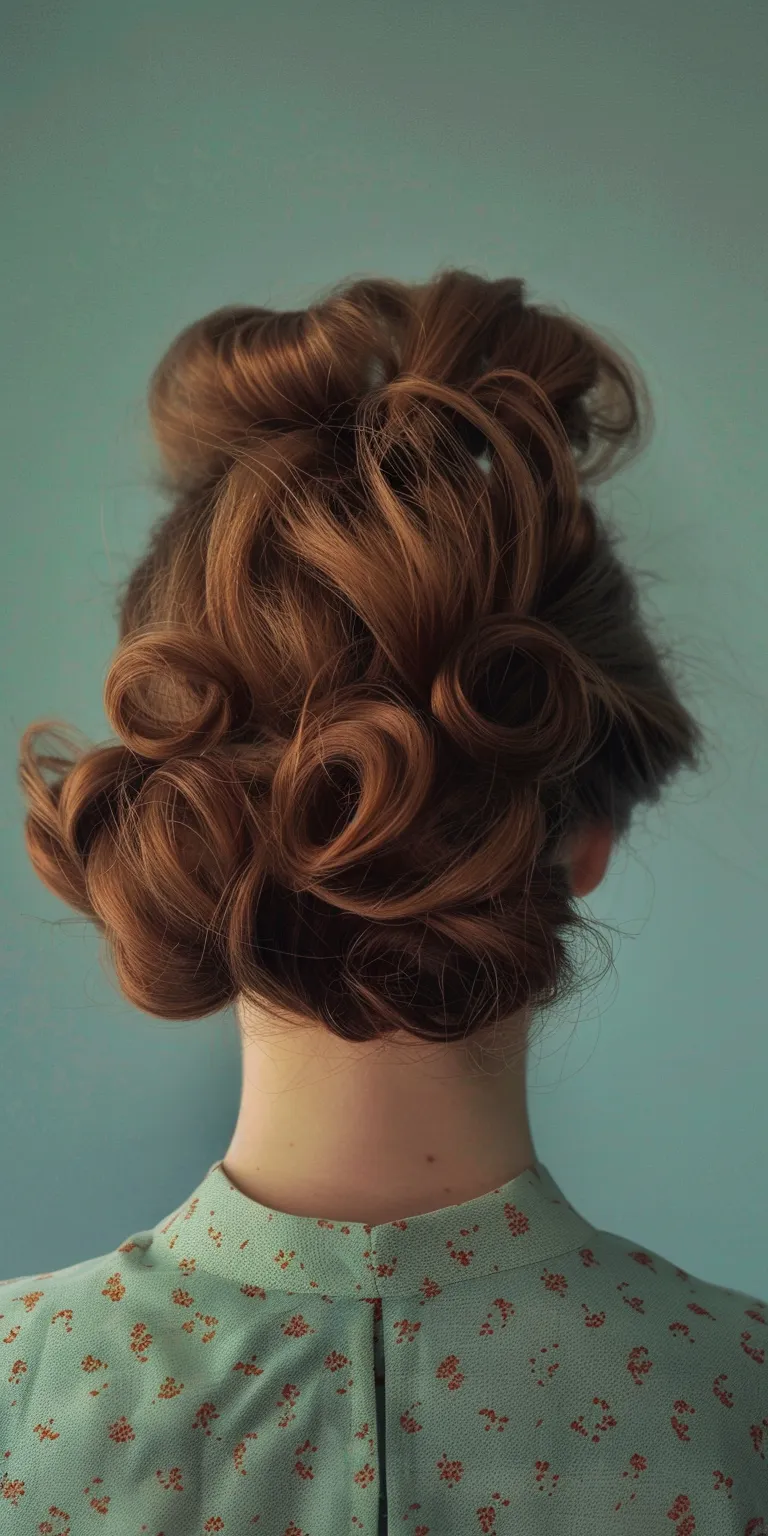 70's hairstyles female Updo, Chignon, Milkmaid braid, Ballerina bun, French twist