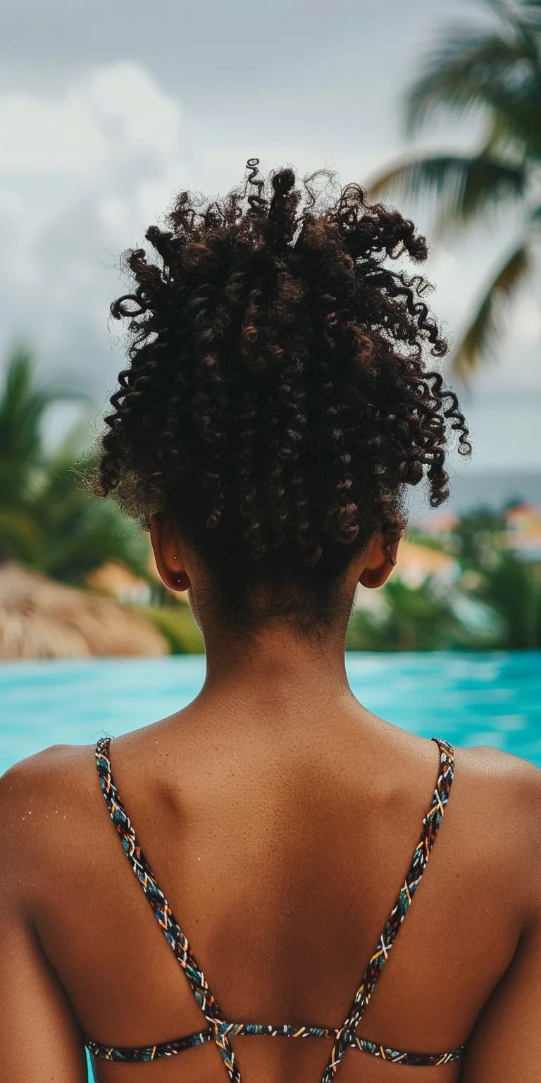 vacation hairstyles Hair twists, Kinky hair, Afro puffs, Cornrows, Crochet braids