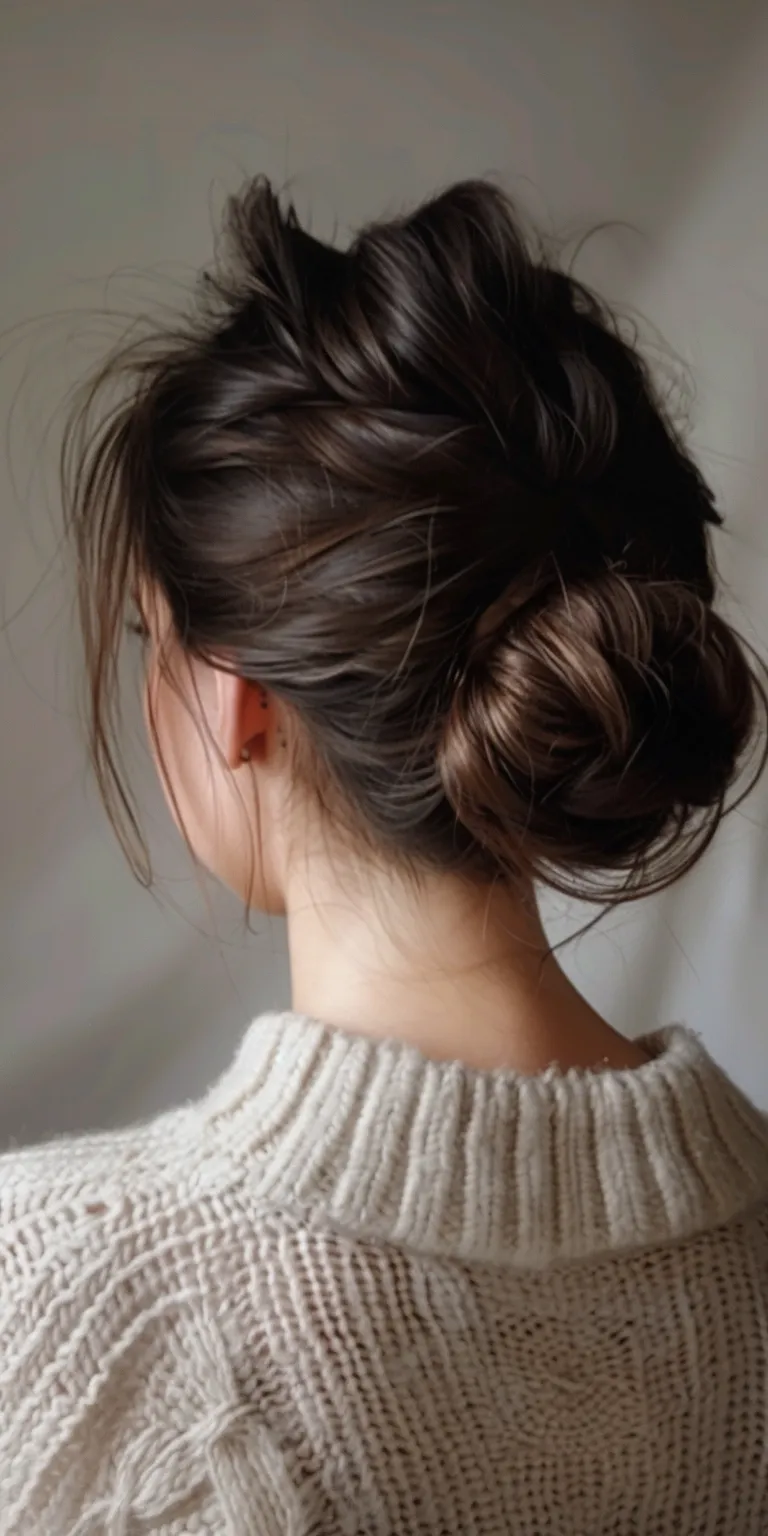 hair bun styles Chignon, Updo, French twist, Ballerina bun, Milkmaid braid