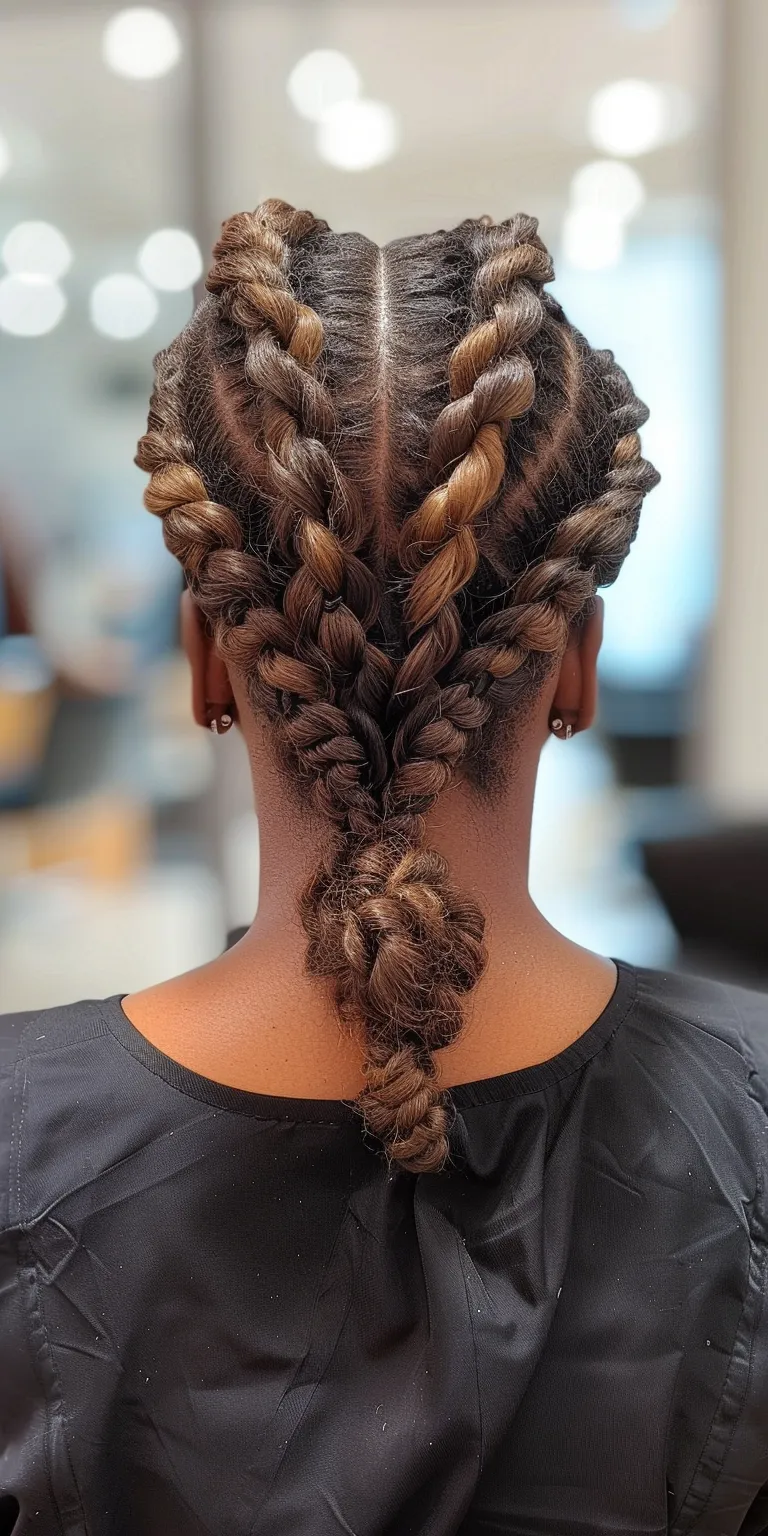 braids with curls at the end Waterfall braids, French twist, braid, Hair twists, Boho