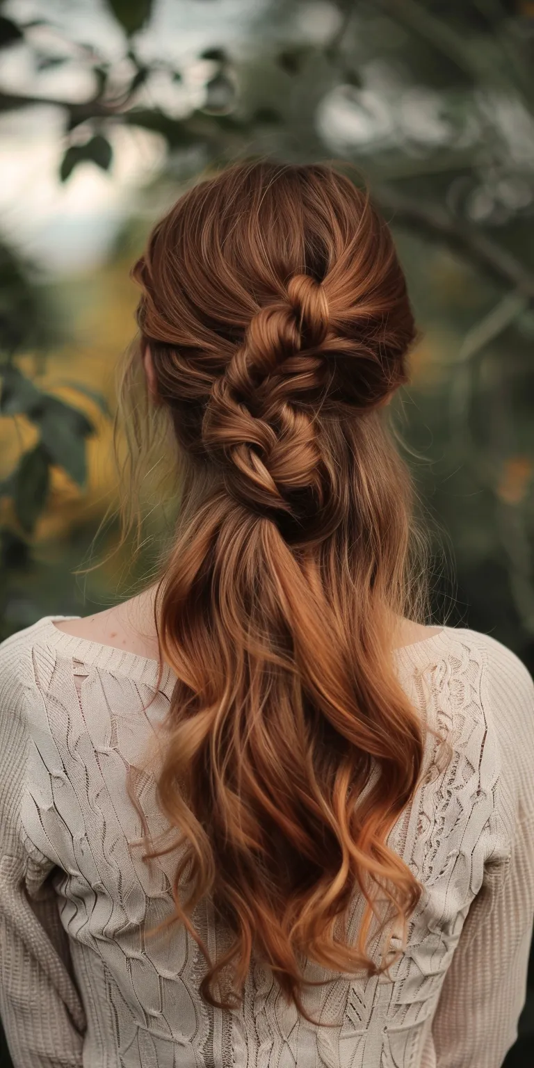 cute hairstyles for long hair French braid, Braid, Waterfall braids, Boho Milkmaid braid