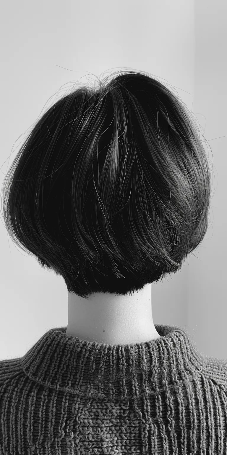 haircuts for oval faces Asymmetric cut, Bob Short brush Chignon, Pixie cut