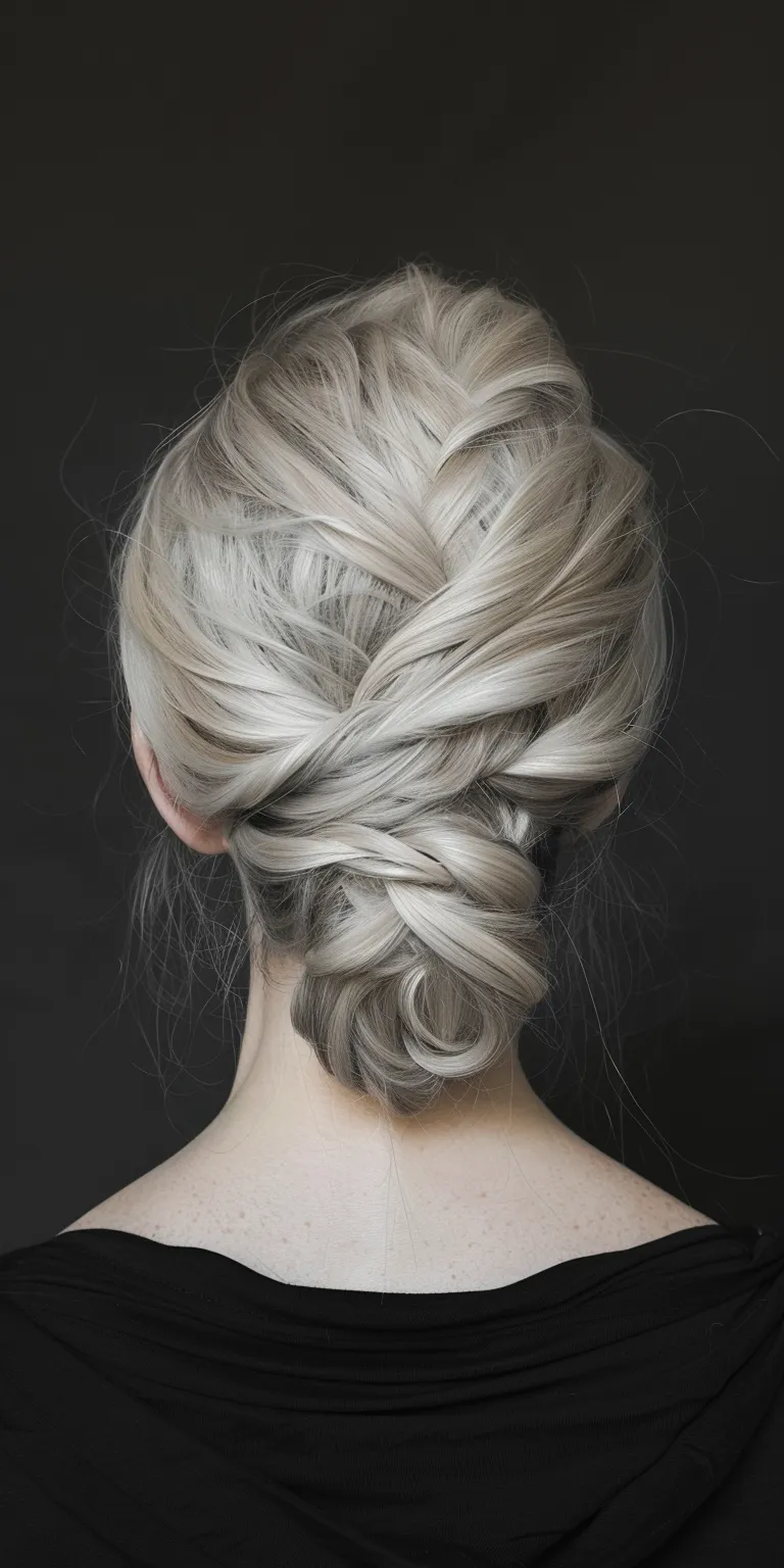 widows peak hairstyles Waterfall braids, French braid, Chignon, Updo, twist