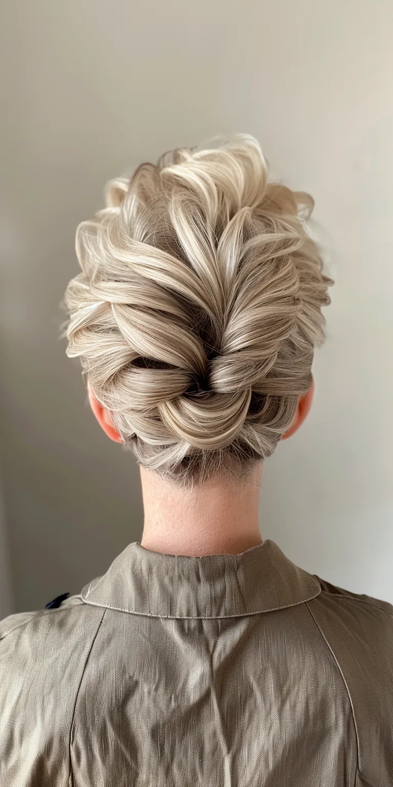 hair styles for women over 50 Updo, French twist, Ballerina bun, Chignon, Milkmaid braid