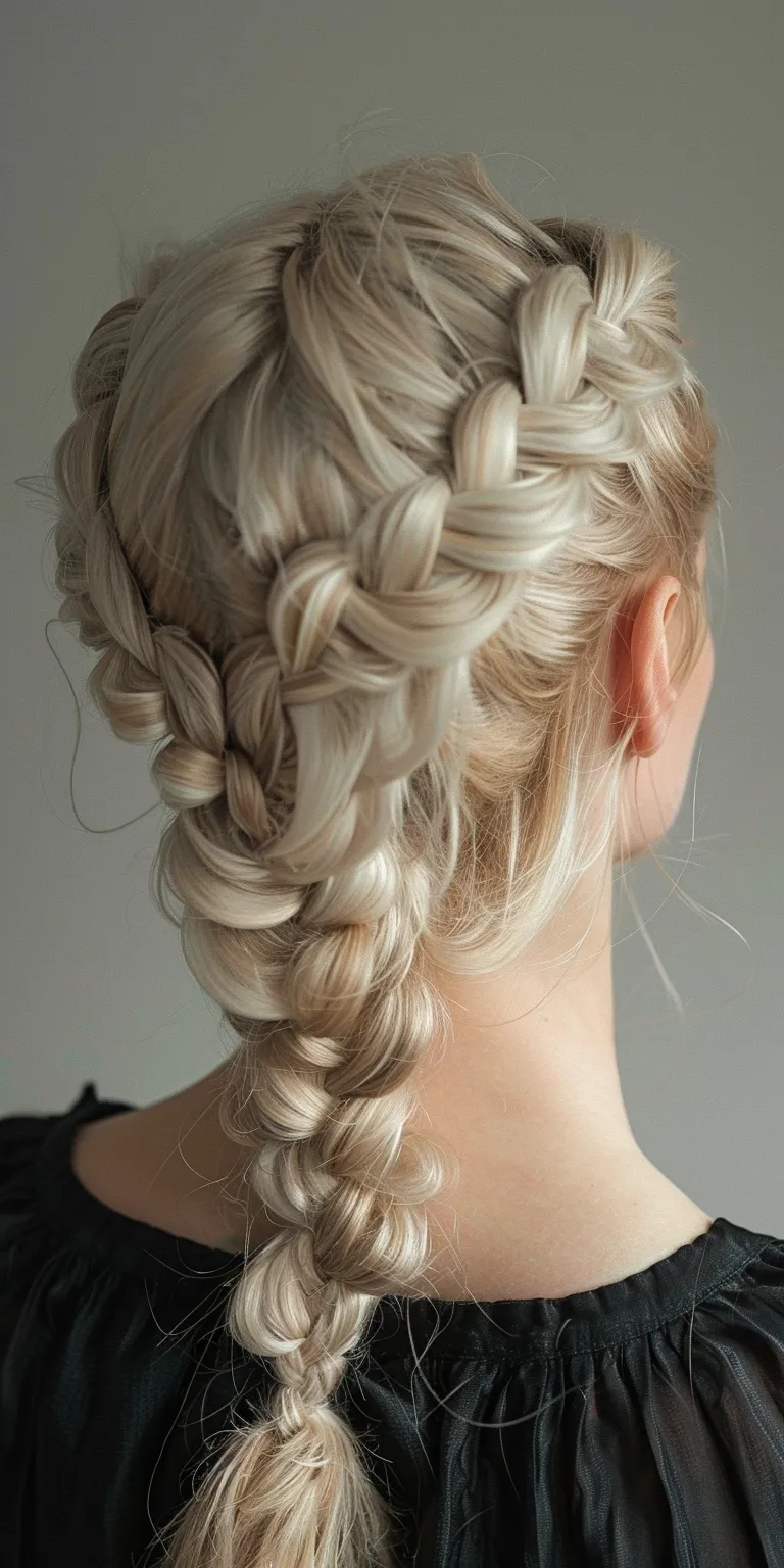 crown braid Waterfall braids, Milkmaid braid, French Updo, Braid