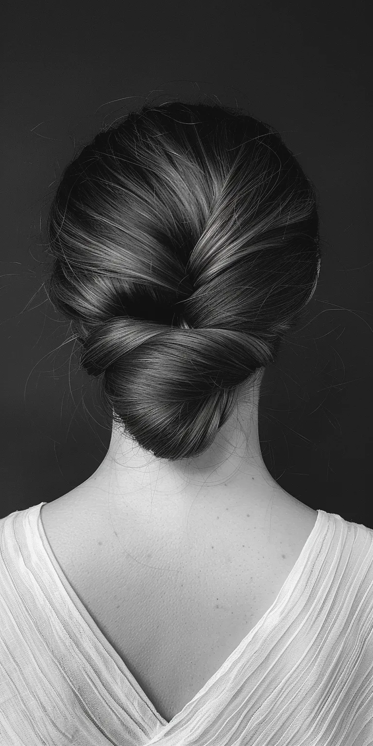 fine hair styles Chignon, Updo, French twist, braid, Ballerina bun