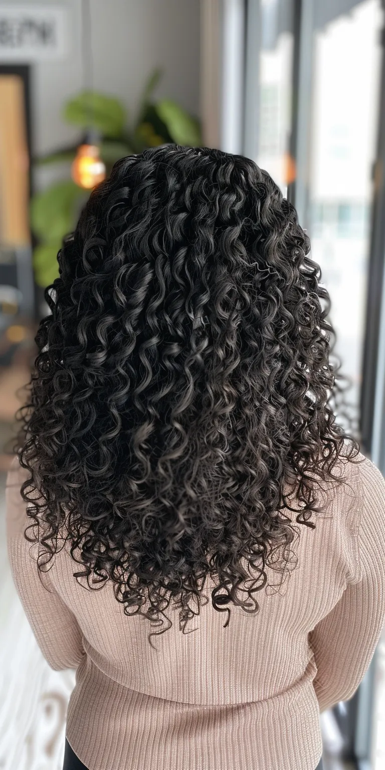 curly weave hairstyles Digital perm, Crochet braids, Ringlets, Layered hair, Jheri curl