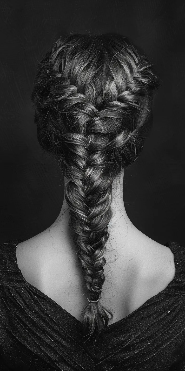 crown hairstyle French braid, Waterfall braids, Braid, Boho twist