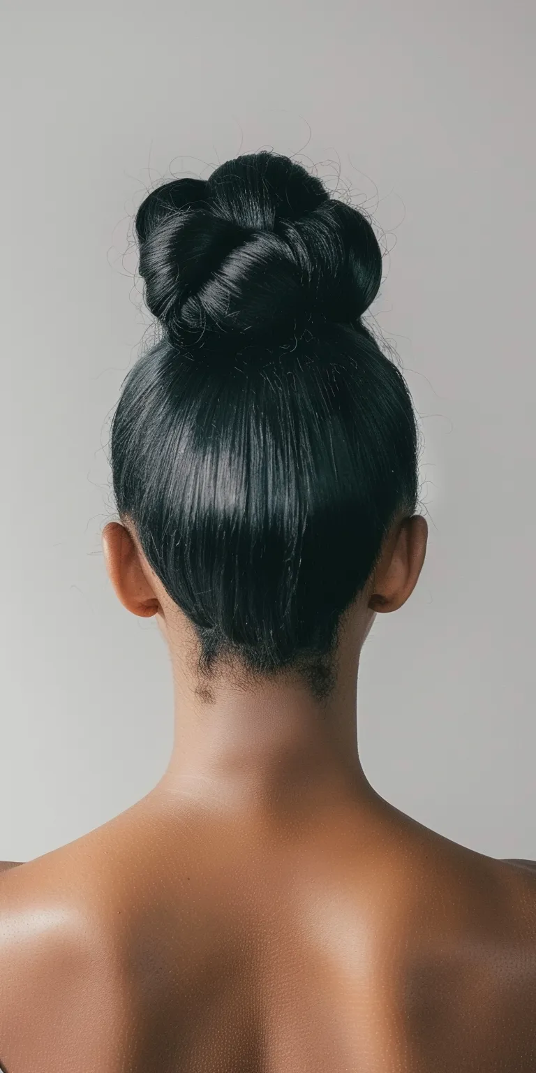 high bun hairstyles Ballerina bun, Updo, Chignon, French twist, Japanese women's