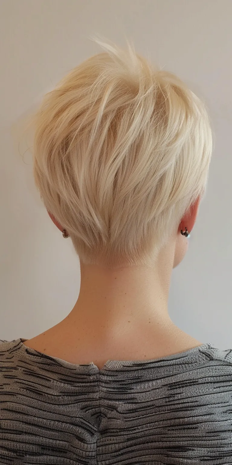 pixie haircuts for fine hair Asymmetric cut, Short brush Pixie Professional Pompadour