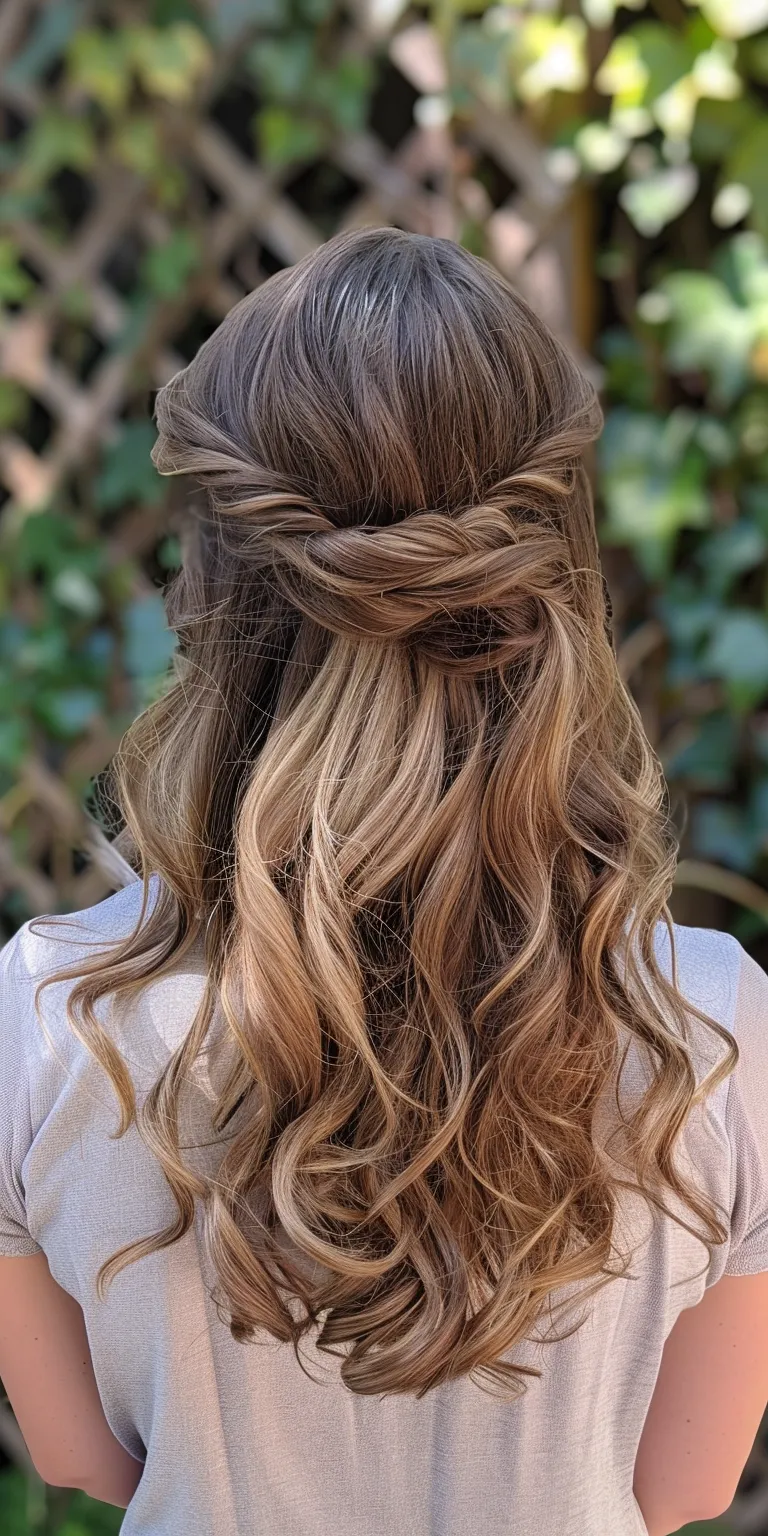 birthday hairstyle Waterfall braids, Boho French twist, braid, Updo